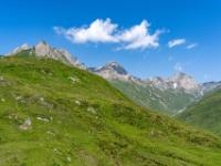 Klammljoch Blick ins Osttiroler Arvental mit Bergparade - Klammljoch Wanderung